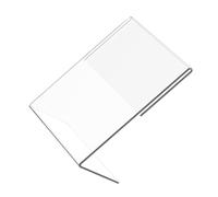 Alipis Soporte Acrílico Transparente para Documentos y Letreros 85X11 Pulgadas Expositor de Mesa Inclinado para Folletos y Anuncios Soporte de Papel Resistente para Oficina Hogar y