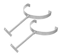 Alipis Soporte Ajustable para Pararrayos de Techo, Abrazadera para Tejas Curvas de Arcilla, Soporte Metálico Resistente Protección contra Rayos, Paquete de 2 Piezas para Instalación