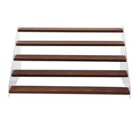 Alipis Soporte de Exhibición de Madera y Acrílico Estante Organizador para Muñecos Juguetes y Cosméticos Diseño Sencillo y Resistente para Decoración y Almacenamiento Hogar o Tienda