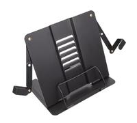 Alipis Soporte de Lectura Metálico Ajustable Negro para Estudiantes Estante de Escritorio Compacto de Hierro Multifuncional para Libros y Recetas Adecuado para Oficina Escuela y Hogar