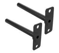 Alipis Soporte de Pared para Discos de Pesas de Alta Resistencia 2 Barras de 25 CM Organizador Compacto para Almacenamiento de Equipo Fitness Soporte para Barra y Placas de