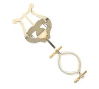 Alipis Soporte de Partituras para Clarinete y Oboe Clip de Lira Metálico Dorado para Banda de Marcha Portátil y Compatible con Instrumentos de Viento para Actuaciones al Aire