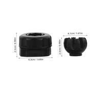Alipis Soporte de tacógrafo Kit de Montaje de DashCam reemplazo del Soporte de la cámara del Tablero Titular de dvr de Coche el plastico Negro