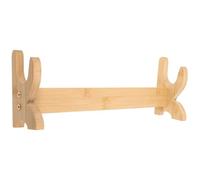 Alipis Soporte Horizontal para Espada de Bambú y Madera Maciza Resistente y Decorativo Tamaño Mediano Adecuado para Exhibición y Almacenamiento Sala de Estar o Estudio