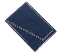 Alipis Soporte Móvil Plegable de Cuero PU Soporte Teléfono Móvil con Cartera Adhesiva para Tarjetas Color Azul