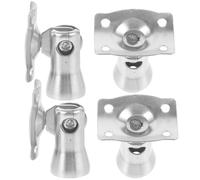 Alipis Soporte para Barandilla de Escalera de Acero Inoxidable 304 Juego de 4 Piezas Cabezal Móvil Sólido Fundido Soportes para Pasamanos Interiores Resistentes Corrosión para Uso en