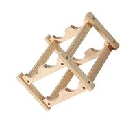 Alipis Soporte para Botellas de Vino Doble Capa Compacto de Madera Estante de Exhibición para Almacenar Vino Botellero Elegante para Bar para Decoración y de Espacio