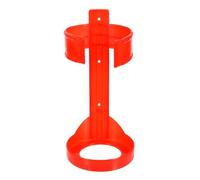 Alipis Soporte para Extintor de Incendios de 1 Kg Soporte Mural de Plástico Rojo para Montaje en Coche Colgador Resistente para Extintores Accesorio de Seguridad para Hogar y Vehículo