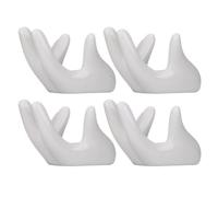 Alipis Soporte para Ocarina de Cerámica Blanco, Base Portátil y Ahorradora de Espacio para 4 Piezas, Adecuado para Amigos Que Aprenden a Tocar Ocarina