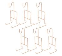 Alipis Soporte para Tazas de Té de Metal Color Oro Rosa Diseño Elegante, Resistente y Multipropósito, para Exhibir 6 Piezas en Encimeras o Mesas