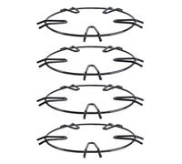 Alipis Soporte Redondo para Estufa de Gas 4 Piezas de Hierro Fijación Firme para Cocinas Pequeñas y Hornallas Portátiles Uso en Fogones de Gas