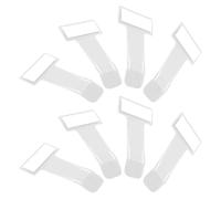 Alipis Soporte Transparente para Permiso de Estacionamiento de Coche, Clip Autoadhesivo sin Residuos, 8 Unidades para Parabrisas, Tarjetero Organizador para Tickets y Documentos