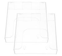 Alipis Soportes de Pared Acrílicos Transparentes A5, Organizadores Colgantes para Folletos y Documentos, Estantes para Oficina Montaje Fácil, Pack de 2 Unidades para Exhibición y Archivo