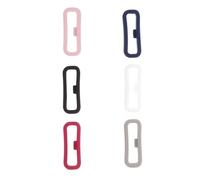 Alipis Sujetadores de Correa de Reloj de Silicona 20Mm Anillos de Sujeción Flexibles y Resistentes Paquete de 6 Unidades Colores Marino Burdeos y Accesorios para Relojes