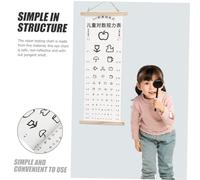 Alipis Tabla Visual para Examen Ocular Infantil Estándar con Impresión Clara Lienzo Resistente Práctica para Colgar Casa Escuela o Clínica Útil para Pruebas de Visión y Detección Visual