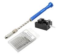 Alipis Taladro Manual Multifunción Herramienta de Perforación 0,5-3,2mm Acero Alto para Plástico y Gemas, para Fabricación de Herramientas y Montaje