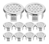 Alipis Tapa de Desbordamiento para Lavabo Anillo de Rebose de Cerámica, 10 Piezas, Compatible Baño y Cocina, Piezas de Repuesto para Fregaderos, Uso Doméstico y Profesional