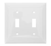 Alipis Tapa para Interruptor Doble de Palanca Estándar Americano Placa de Pared de PC Resistente Cubierta Protectora Eléctrica para Uso en Hogar y Oficina Protección Segura y Diseño