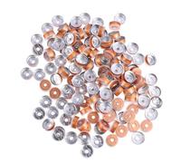 Alipis Tapas de Aluminio para 20 Mm, 200 Piezas, Sellos Farmacéuticos Transparentes para Botellas de Vidrio, Cierre Seguro y Protección contra Impurezas, Uso en Color Color Aleatorio