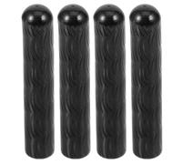 Alipis Tapas de Metal para Cordones de Zapatos en Aleación de Zinc Negro, Accesorio Versátil para DIY Que Previene el Desgaste y Añade Elegancia, Pack de 4 Unidades