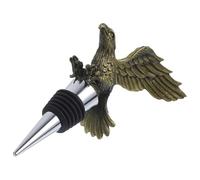 Alipis Tapón de Vino Metálico con Diseño de Cabeza de Águila en Bronce Antiguo, Reutilizable, Tamaño para Botellas de Vino y Bebidas, Adecuado para Fiestas, Picnic y Adorno de Botellas