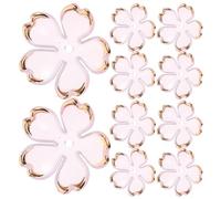 Alipis Tapones de Cuentas Acrílicas de Flores de Cerezo Acabado Degradado Amarillo y Rosa 100 Piezas 20 Piezas por Bolsa X 5 para Manualidades y Accesorios de Joyería DIY