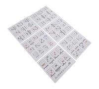 Alipis Tarjetas de Acordes de Guitarra para Principiantes 57 Piezas Caja de Almacenamiento Portátil Guía Didáctica de Diagramas y Tabla de Acordes para Práctica Musical y Clases
