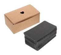 Alipis Tarjetas en Blanco de Cartulina Negra 9X54 CM 200 Unidades de Doble Cara para Práctica de Caligrafía Tarjetas de Vocabulario y Etiquetas Ideales para Estudio y Manualidades