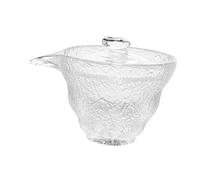 Alipis Taza De Té De Vidrio Transparente 250 Ml Borde Dorado Distribuidor De Té Manual Uso Doméstico y Reuniones Artesanal De Cristal