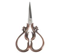 Alipis Tijeras de Bordado Vintage de Acero Inoxidable Dorado Estilo Europeo Retro, Pequeñas y Precisas para Manualidades y Corte de Papel DIY