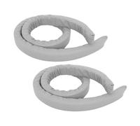 Alipis Tira de Esponja para Rellenar Huecos de Cama 2 Piezas, Relleno Lateral de Espuma Gris Funda de Tela Suave, Separador para Espacio entre Colchón y Pared, Protección Antideslizante