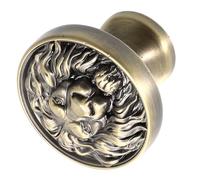 Alipis Tirador de Gabinete Cabeza de León en Aleación de Zinc Color Oro Oscuro Perilla de Cajón Decorativa para Muebles Pomo para Puerta y Cajón Diseño Único para Uso en Armarios y