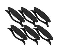 Alipis Tiradores Adhesivos para Armarios 6 Piezas Pomos Autoadhesivos Negros para Puertas y Cajones de Cocina sin Taladro Manillas para Muebles y Puertas Correderas Instalación Fácil