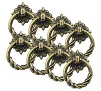 Alipis Tiradores de Gabinete Vintage de Metal en Bronce Verde Antiguo 8 Piezas Pomos de Repuesto para Muebles Tiradores de Cajón Mini para Armarios de Cocina y Muebles Domésticos
