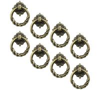 Alipis Tiradores para Armarios Estilo Vintage de Latón Antiguo 8 Piezas Mini Perillas Metálicas para Cajones y Puertas Diseño Simple Bordes Redondeados Aptos para Cocina y Baño