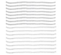 Alipis Tiras de Pestañas Postizas para Muñecas DIY 0,4 X 20 CM, 20 Unidades Negras y Marrones, Accesorios de Nailon para Manualidades, Pestañas de Juguete para Decoración y