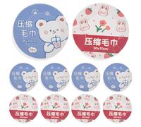 Alipis Toallas Desechables Comprimidas para Viajes y Hoteles - Pack 10 Unidades - Textura Perla - Bolsa Portátil - Uso Facial y Limpieza Práctica para Piel Sensible