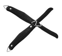 Alipis Tobillera Portátil Ajustable para Gimnasio, Correa Negra | Neopreno Hebilla Galvanizada, Cierre Adhesivo y Remaches, Soporte Cómodo para Glúteos y Poleas