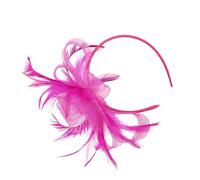 Alipis Tocado Velo y Pinza Pelo de Malla y Plumas Artificiales, Elegante y No Se Desvanece, Adecuado para Fiestas de Cóctel y Jardín