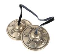 Alipis Tocar El Timbre De Platillo Hecha Mano Instrumento De Percusión De Puro Suministro Para Budismo Para Yoga y Meditación Campana De Platillos Nepaleses