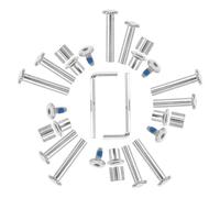 Alipis Tornillos de Repuesto para Eje de Patines en Línea, Kit de Montaje Espaciadores de Eje y Tuercas de Aleación de Aluminio Resistente, Accesorios para Reparación y Montaje de Ruedas