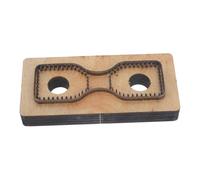 Alipis Troquel de Madera para Cuero Plantilla para Corte de Tiras y Cabezales, Herramienta para Cortar Cuero Grueso en Manualidades y Fabricación de Cinturones