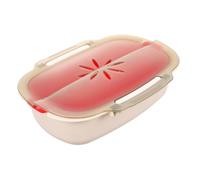 Alipis Vaporera de Gran Capacidad Resistente a Altas Temperaturas Diseño de Doble Capa para Horno Microondas para Cocinar Verduras y Pescado al Vapor