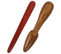 Alipis Varillas de Masaje de Madera Suaves Rebabas 2 Piezas para Reflexología Podal Ideales para Uso en Casa y Viajes