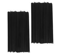 Alipis Varillas Difusoras de Fibra Negra 200 Piezas 19x0,25 Cm para Difusor de Aceites Esenciales, Repuesto sin Decoloración, Barras Aromáticas para Ambientador Hogar y Oficina