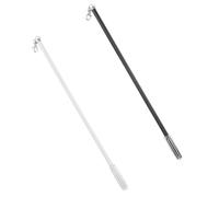 Alipis Varillas para Cortinas 50 Cm, Palo Ciego Manual 2 Piezas (Negro y Color Claro), Poste de Apertura para Persianas Verticales, Varilla de Inclinación Práctica para Hogar y Oficina