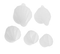 Alipis Vasos de Silicona para Resina Epoxi 5 Piezas Set 2, 3, 4, 6 y 7 Compartimentos, Molde Dividido para Mezclar Pigmentos y Manualidades Artísticas