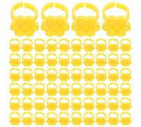 Alipis Vasos Hexagonales para Pegamento de Pestañas en Forma de Flor 250 Unidades Anillo de 7 Ranuras Soporte Portátil para Extensiones de Pestañas Control de Adhesivo y Secado Rápido