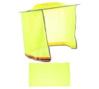 Alipis Visera para Casco de Seguridad Ala Ancha y Diseño Transpirable, Protección UV para Construcción y Decoracion Verano Cubierta de Malla y Protector de Cuello Amarillo