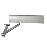 ALIRANTA Geze TS 4000 - Cierrapuertas (1400 mm de ancho de hoja con varillaje y placa de montaje), color plateado, GDC-SILVER-4000